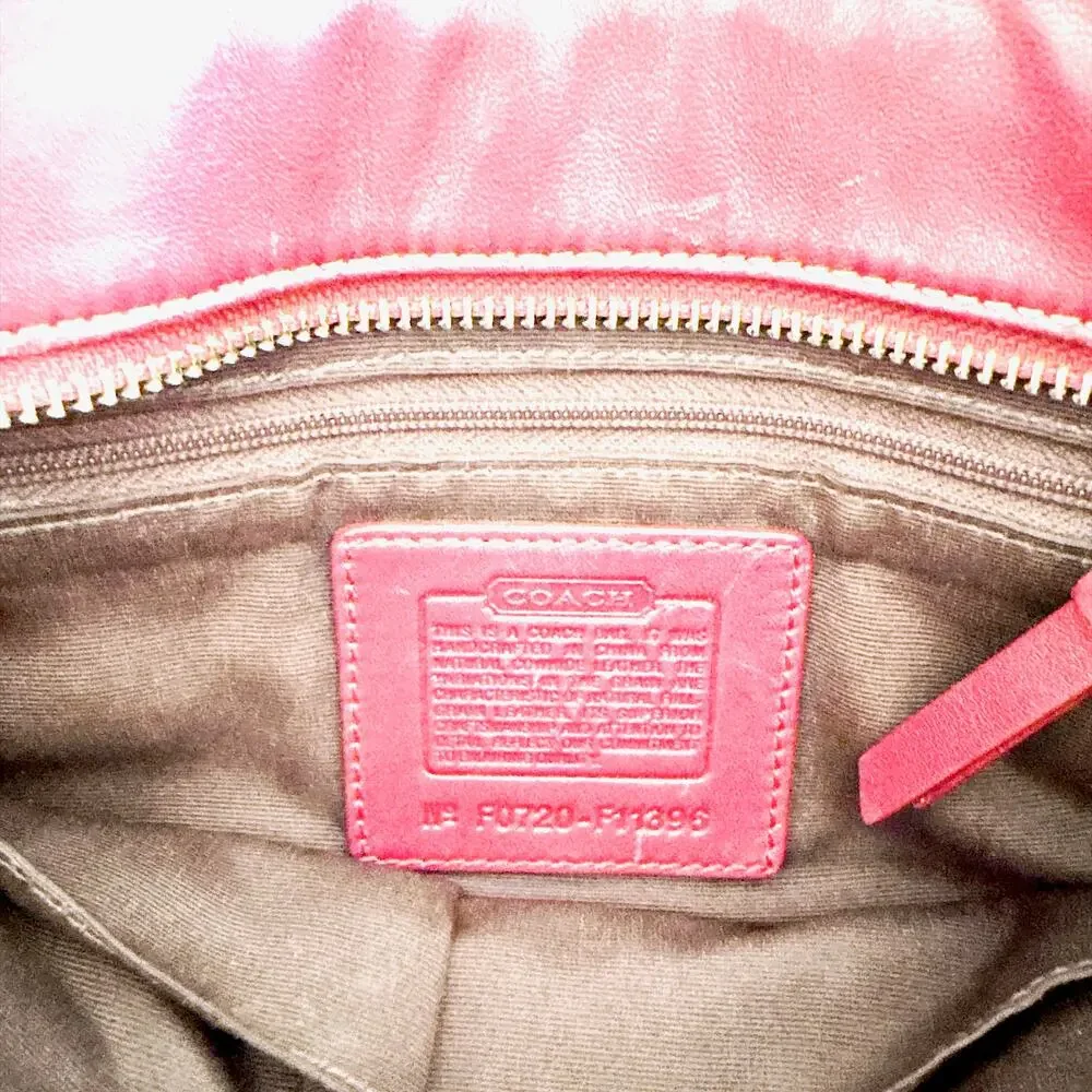 VINTAGE COACH LEGACY CLASSIC LEATHERWARE TOTE/SHOULDER BAG - RED